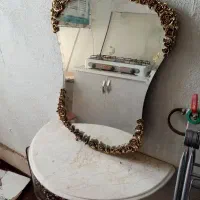 آینه و شمعدان برنز