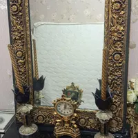 آیینه و شمعدان بوفه در حد نو