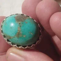 انگشتره نقره باسنگ فیروزه زیبا