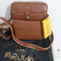 کیف مارال چرم طبیعی اسپرت نو عسلی تیره