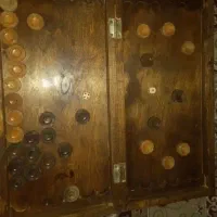 تخته نرد آنتیک از جنس چوب گران قیمت آبنوس