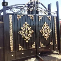 درب حیاط ویلا طرح چوب فرفوژه|مصالح و تجهیزات ساختمان|قزوین, |دیوار