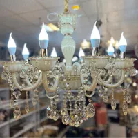 لوستر ۸شاخه وارداتی کریستالی کادو جهیزیه روز پدر