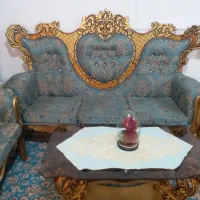 مبل 7نفره سلطنتی سفارشی|مبلمان خانگی و میز عسلی|نسیم‌شهر, |دیوار