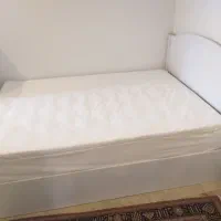 تخت دونفره کاملا نو با تشک وکاور تشک نو