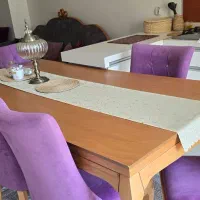 میز ناهار خوری ۸ نفره چوب|میز و صندلی غذاخوری|کرج, باغستان|دیوار