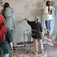نیروی میکروسمنت کار خانم و آقا و پتینه کار