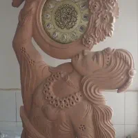 ساعت چوبی تمام چوب راش  ارتفاع ۲متر...منبت دست