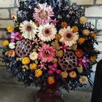 دسته گل ،گل طبیعی خشک زیبا
