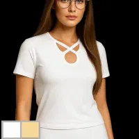 تولید تاپ تیشرت کراپ تیشرت آستین بلند ضربدری