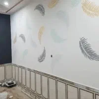 طرح کاغذ دیواری نقاشی ساختمان|خدمات پیشه و مهارت|اندیمشک, |دیوار