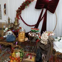 یلدا اقتصادی یلدایی پاپیون ترندشب چله دکور گل قرمر|صنایع دستی و سایر لوازم تزئینی|مشهد, خواجه ربیع|دیوار