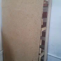 تخت فلزی ابی کفی چوبی سفید کفی فلزی|تخت و سرویس خواب|مشهد, صیاد شیرازی|دیوار