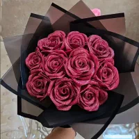 گل ربانی جاودان شاین و ساده زیبا کد 08|گل مصنوعی|شیراز, کوشک میدان|دیوار