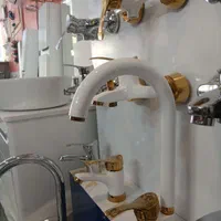 شیرآلات سفیدطلایی چهار تیکه تنه سنگین چشنواره فروش|مصالح و تجهیزات ساختمان|شاهینشهر, خانه کارگر|دیوار