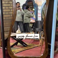 قاب ایینه چوبی