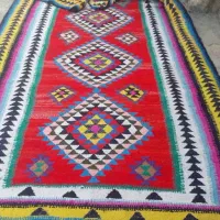 گلیم دست باف جنس کاموا