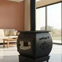 بخاری هیزمی چدنی و شومینه گازی ویلایی و باغی