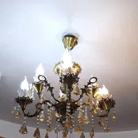 دوعدد لوستر برنزی