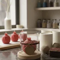 شمع دست ساز انار مخصوص یلدا با نقشه ایران|صنایع دستی و سایر لوازم تزئینی|تهران, صادقیه|دیوار