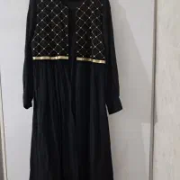 مانتو نخی مشکی نو