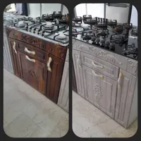 اجاق گاز کابینتی شیشه سکوریتی/هود