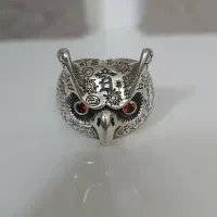 انگشتر جغد نقره استرلینگ(925)|جواهرات|الوند, |دیوار