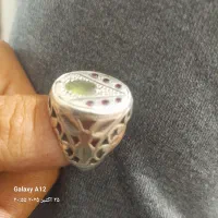 انگشتر نقره جواهراتی