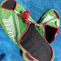 دمپایی سنتی ابریشمی دست بافت ودست دوز|کیف، کفش، کمربند|گرگان, |دیوار