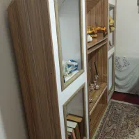 بوفه کتابخانه|کتابخانه، شلف، قفسه‌های دیواری|ایلخچی, |دیوار