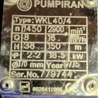 پمپ فشار قوی WkL40 چهار طبقه با دینام وشاسی|ماشینآلات صنعتی|اردبیل, |دیوار