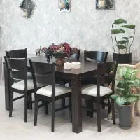 ناهارخوری ۶ نفره چوب مرغوب درحد نو غذاخوری