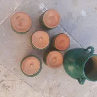 ظرفهای سفالی مخصوص دیزی و تزیینی مامونیه