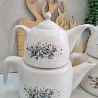 کتری قوری چینی درجه یک|قوری، کتری، قهوهساز دستی|مشهد, هنرور|دیوار