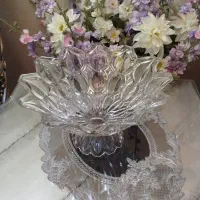 پارچ و لیوان فرانسه دیس کریستال زیرخاکی