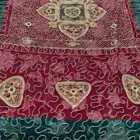 رومیزی تزئینی سرمه دوزی هنر دست هندوستان نو|پرده، رانر، رومیزی|تهران, نیروی هوایی (پیروزی)|دیوار