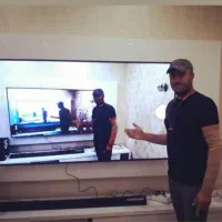 نصب تلویزیون LED روی دیوار و میز در تمامی سایزها