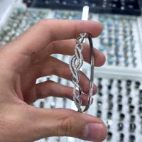 النگو نقره زنانه مدل دستبندی