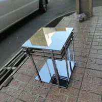 میز وسط و عسلی جلو مبلی فلزی استیل مدل آلمان|مبلمان خانگی و میز عسلی|آفتاب, |دیوار