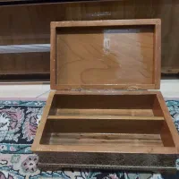 ست دو تکه خاتم کاری جعبه دستمال و جاکاردی کارکرده|صنایع دستی و سایر لوازم تزئینی|تهران, وردآورد|دیوار