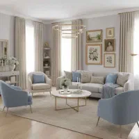 سالن قدی پرده خور/سازمان شمال / ۱۶۵ متر ۳ خواب