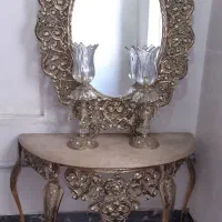 آینه شمدان طرح برنجی