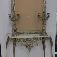 آینه و شمعدان برنز