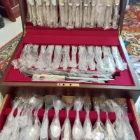 سرویس ۱۴۷تیکه کارد وچنگال انگلیسی سال ساخت ۱۹۷۸|ظروف سرو و پذیرایی|اصفهان, باغ زرشک|دیوار