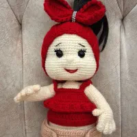 عروسک نوزاد دختر دست بافت