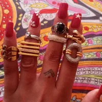 7 عدد انگشتر رنگ ثابت