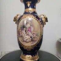 گلدان سورمه ای و گل مرغی|صنایع دستی و سایر لوازم تزئینی|شیراز, شهرک بهشتی|دیوار