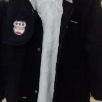 کاپشن بلند دخترانه کلاهدار|لباس|سلماس, |دیوار