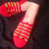 پاپوش های دست بافت درهر سایزی مناسب یلدا|لباس|یزد, |دیوار