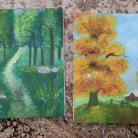 تعدادی تابلو ویک بوم سفید اماده باقیمت مناسب|تابلو، نقاشی، عکس|بندر انزلی, شیلات|دیوار